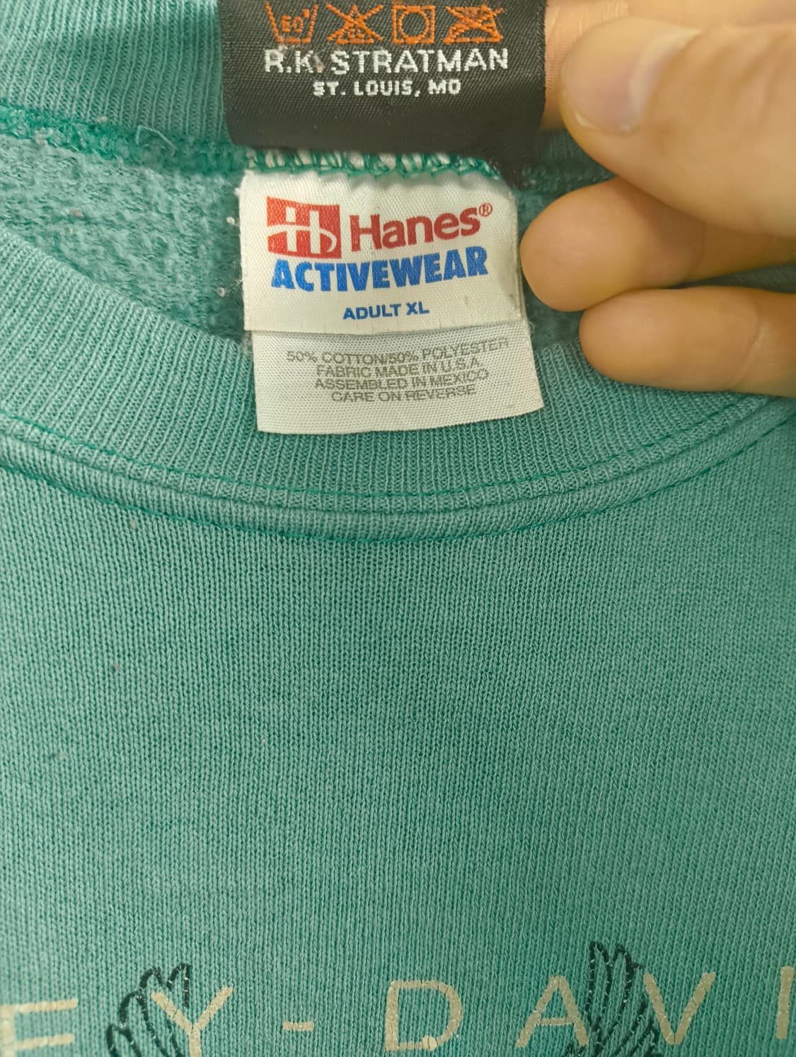 90s 할리데이비슨 스웻셔츠 민트 xl 상품이미지4