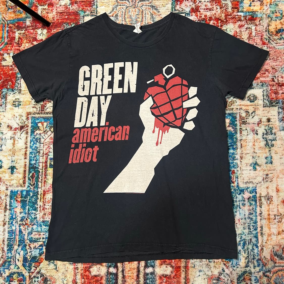 [M] 그린데이 American idiot 오피셜 밴드티 반팔 상품이미지1