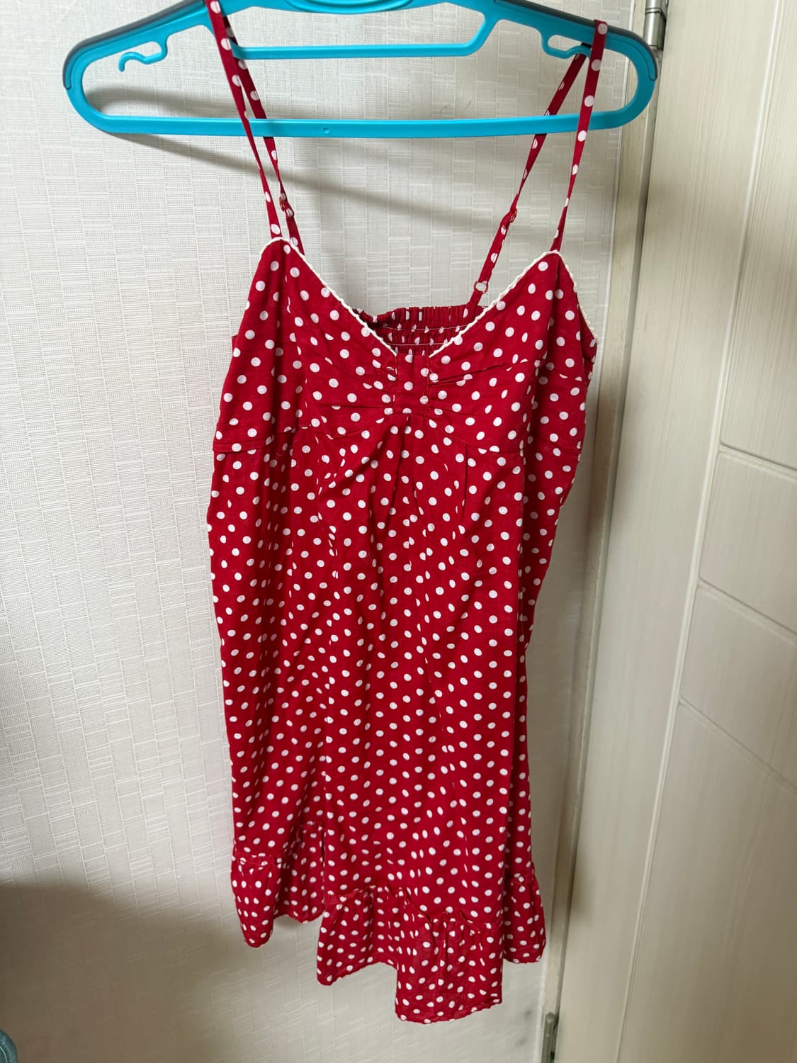 도트 미니 원피스 러블리 모리걸 하구미 로리타 빈티지 상품이미지2