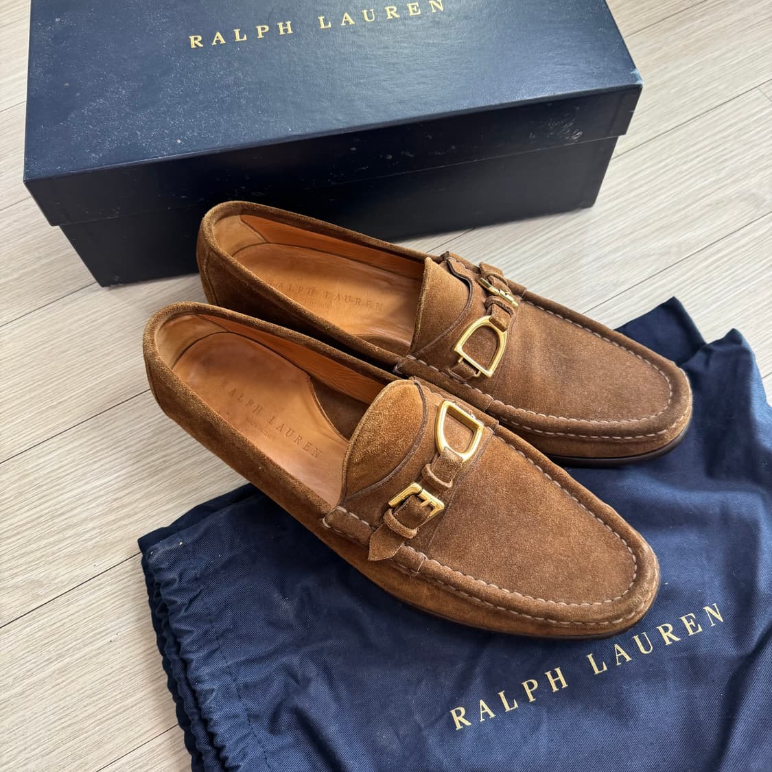 폴로 랄프로렌 퍼플라벨 스너프 스웨이드 로퍼 10.5D 상품이미지2