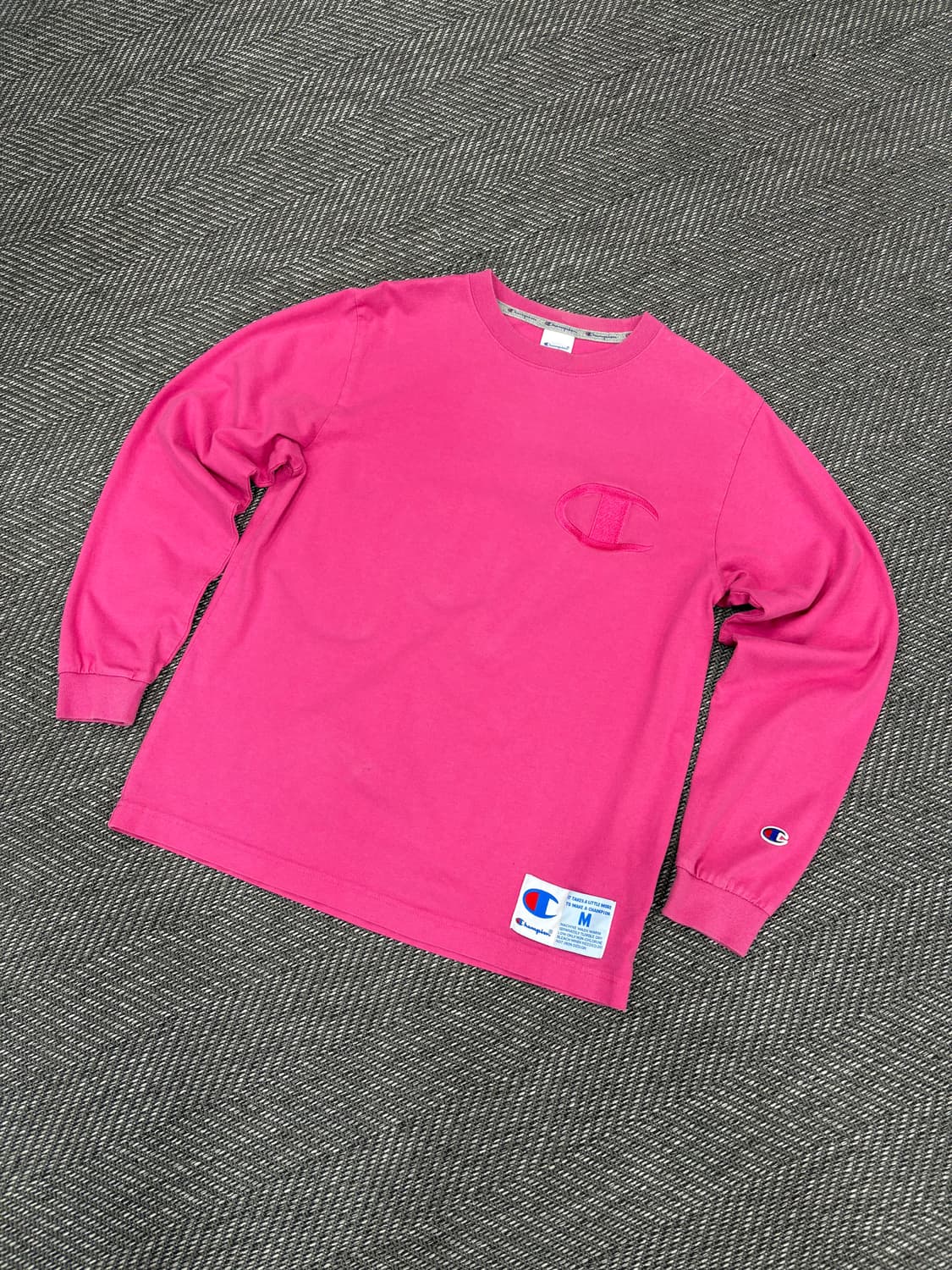 챔피온 긴팔슬리브 핑크m 상품이미지1