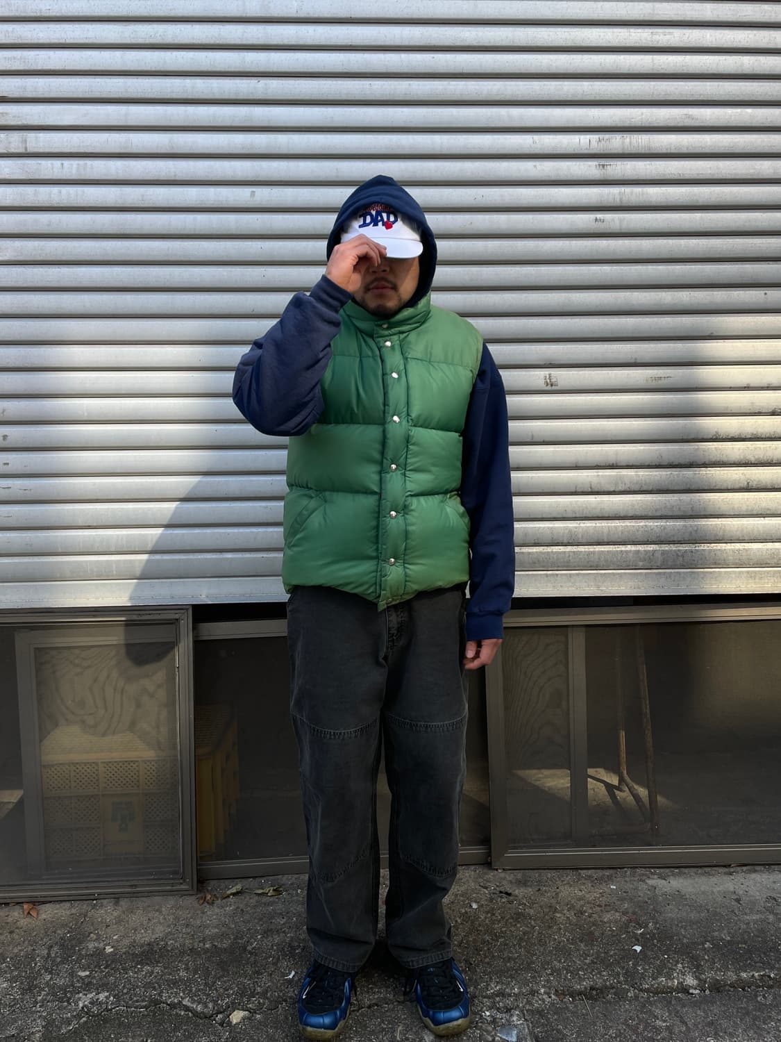 90 Cresent Down Works Faded Green Vest 상품이미지3