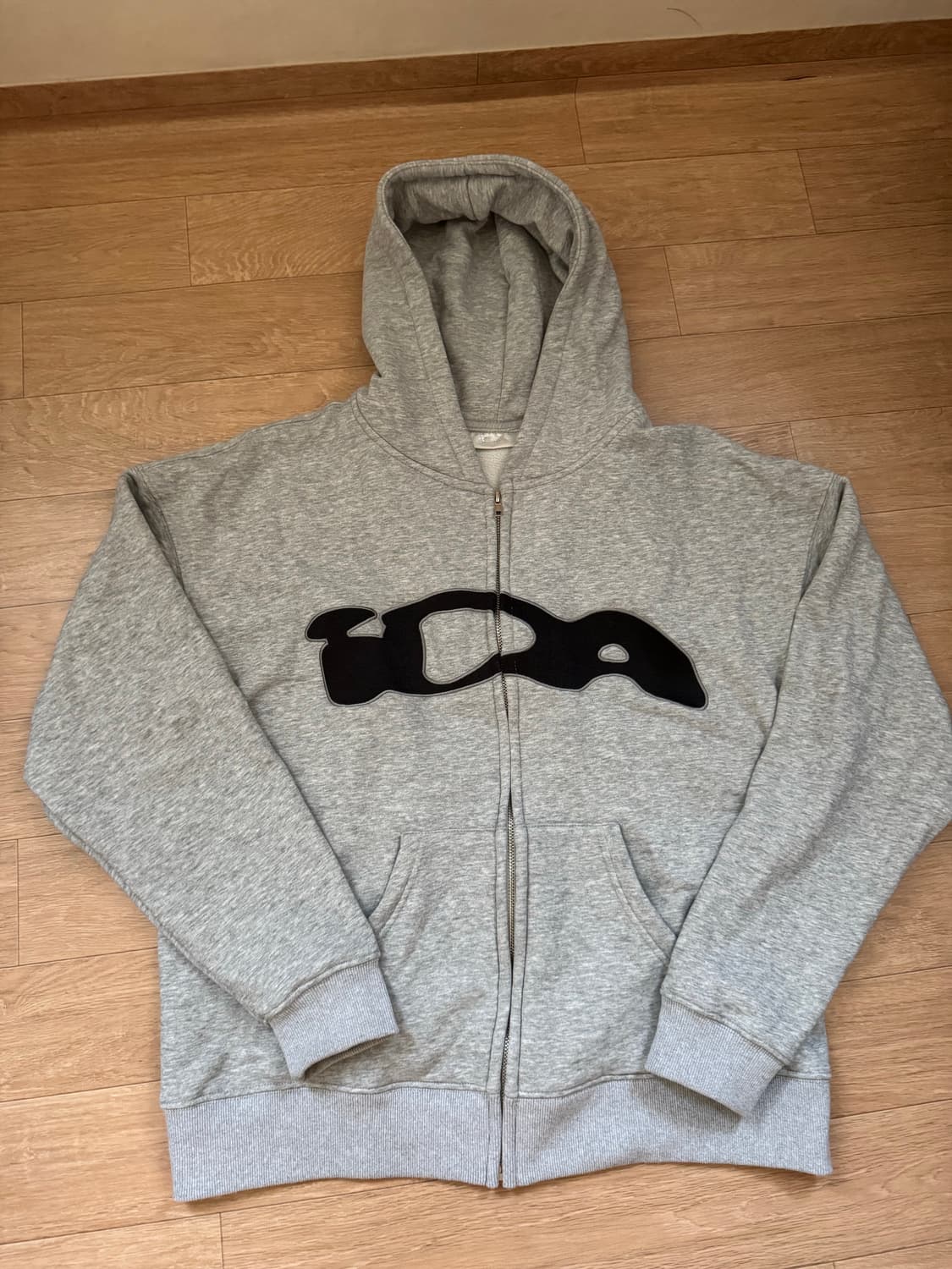 IDA 시그니처 로고 후드 집업 (그레이 / M) 상품이미지1