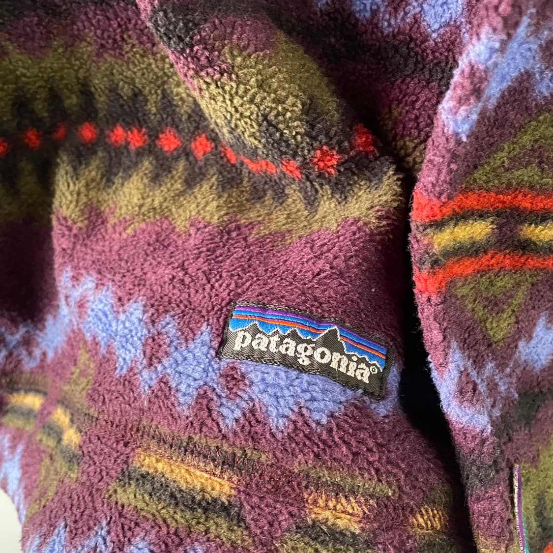 90s 파타고니아 신칠라 사카제아 블랙베리 풀오버 상품이미지7