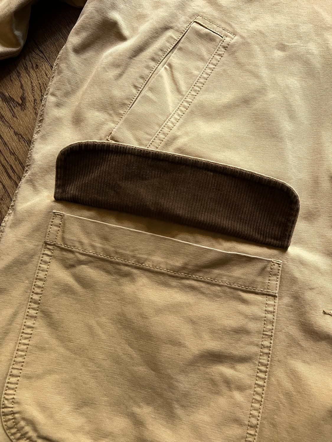 [L]엘엘빈 USA 코튼 라이닝 베이지 헌팅 자켓 상품이미지6