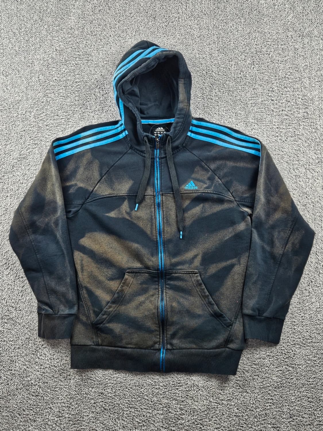 아디다스 다잉 워시드 커스텀 스웻 후드 집업 ( M ) / 10945 상품이미지2