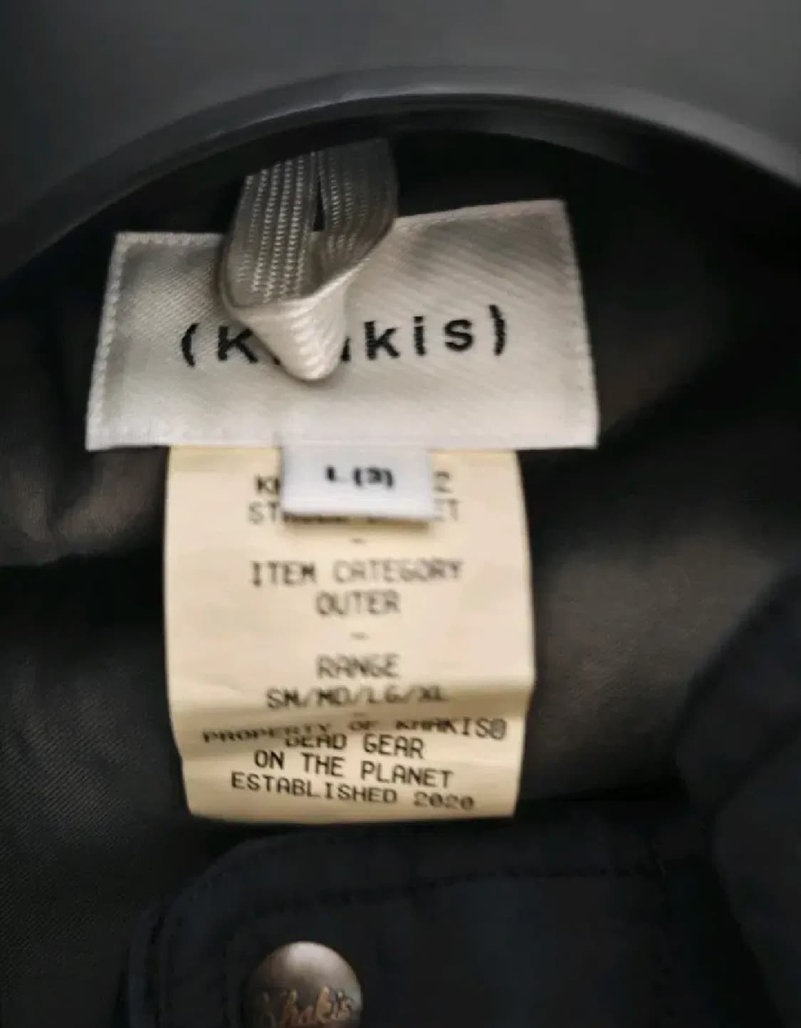 카키스 (Khakis) 스트롤 자켓 블랙 L사이즈 상품이미지5