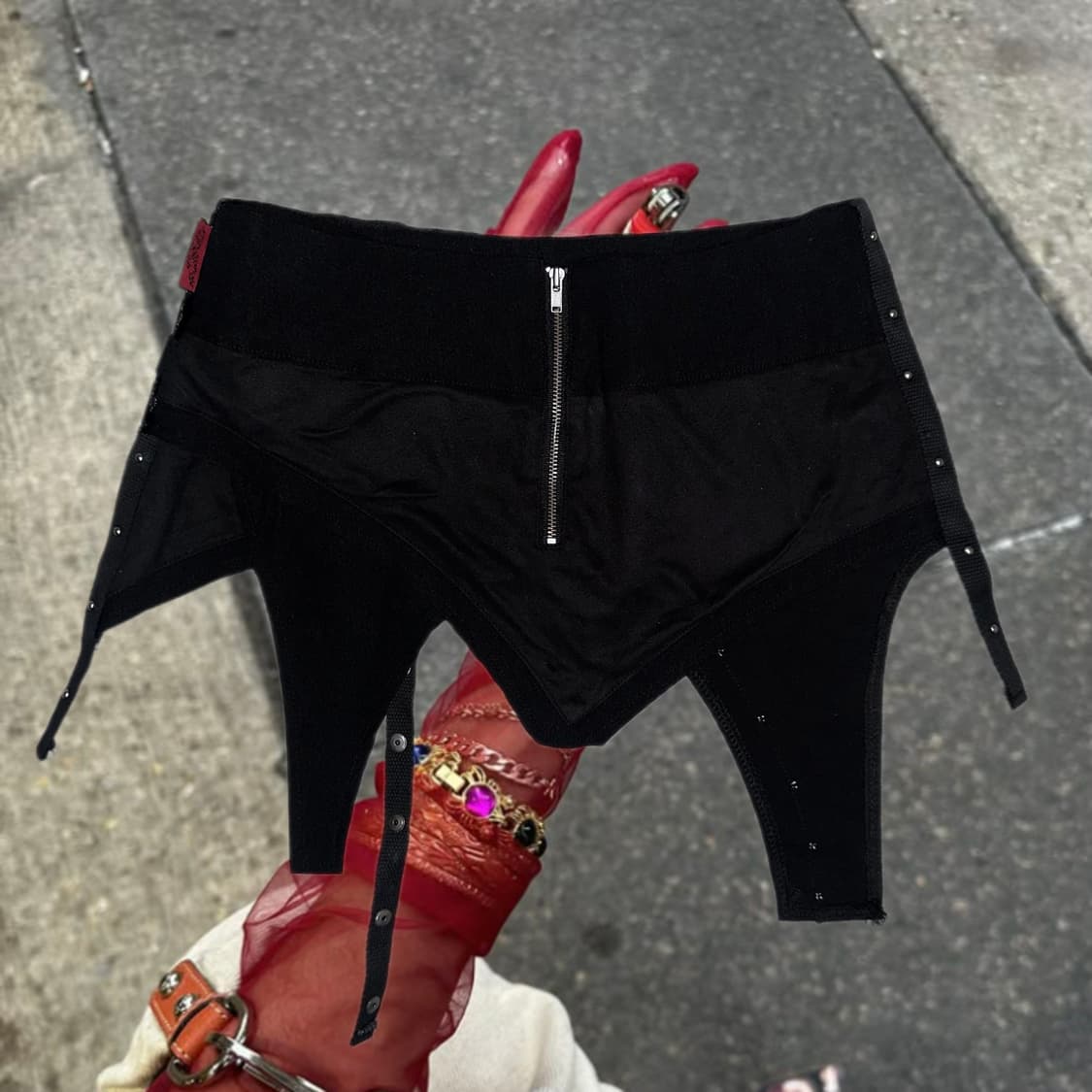 Garter punk layered skirt 상품이미지2