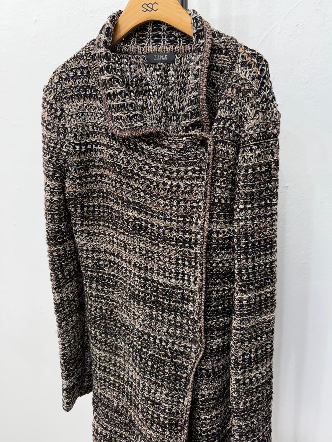 정품) TIME 타임 한섬 믹스 짜임 니트 가디건 90F 상품이미지3