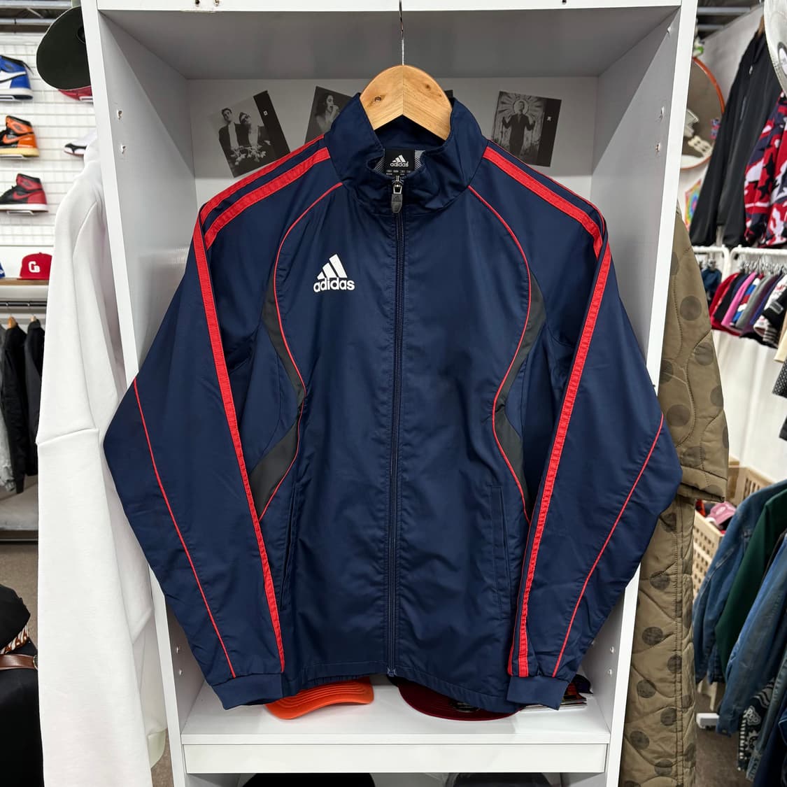 (M) 00s 아디다스 프랑스 바람막이 자켓 상품이미지1