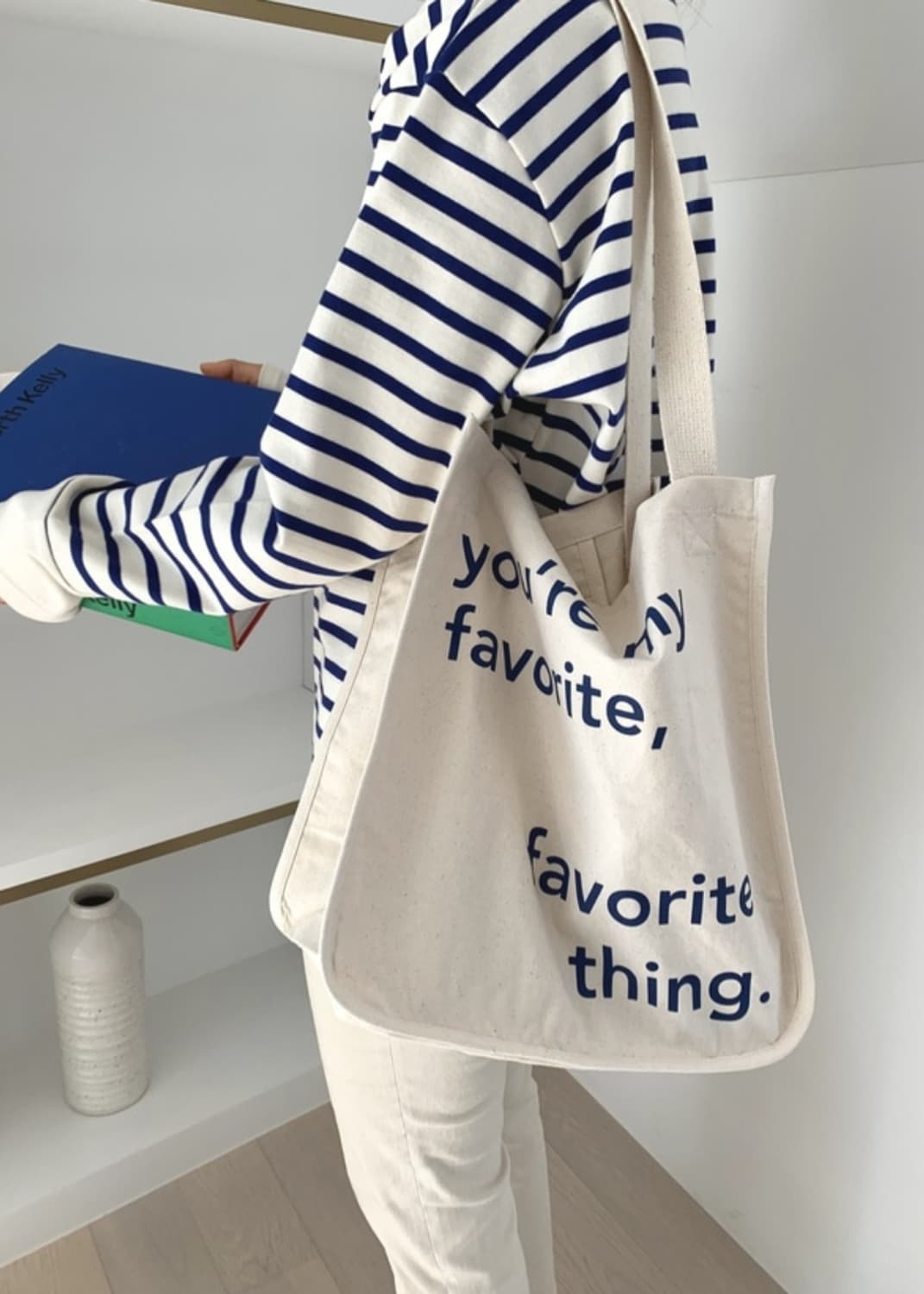 언폴드(Unfold) 아이보리 레티리 에코백  상품이미지10