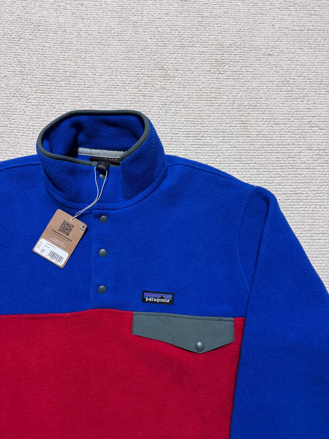 파타고니아 라이트웨이트 신칠라 블루레드 L 상품이미지2