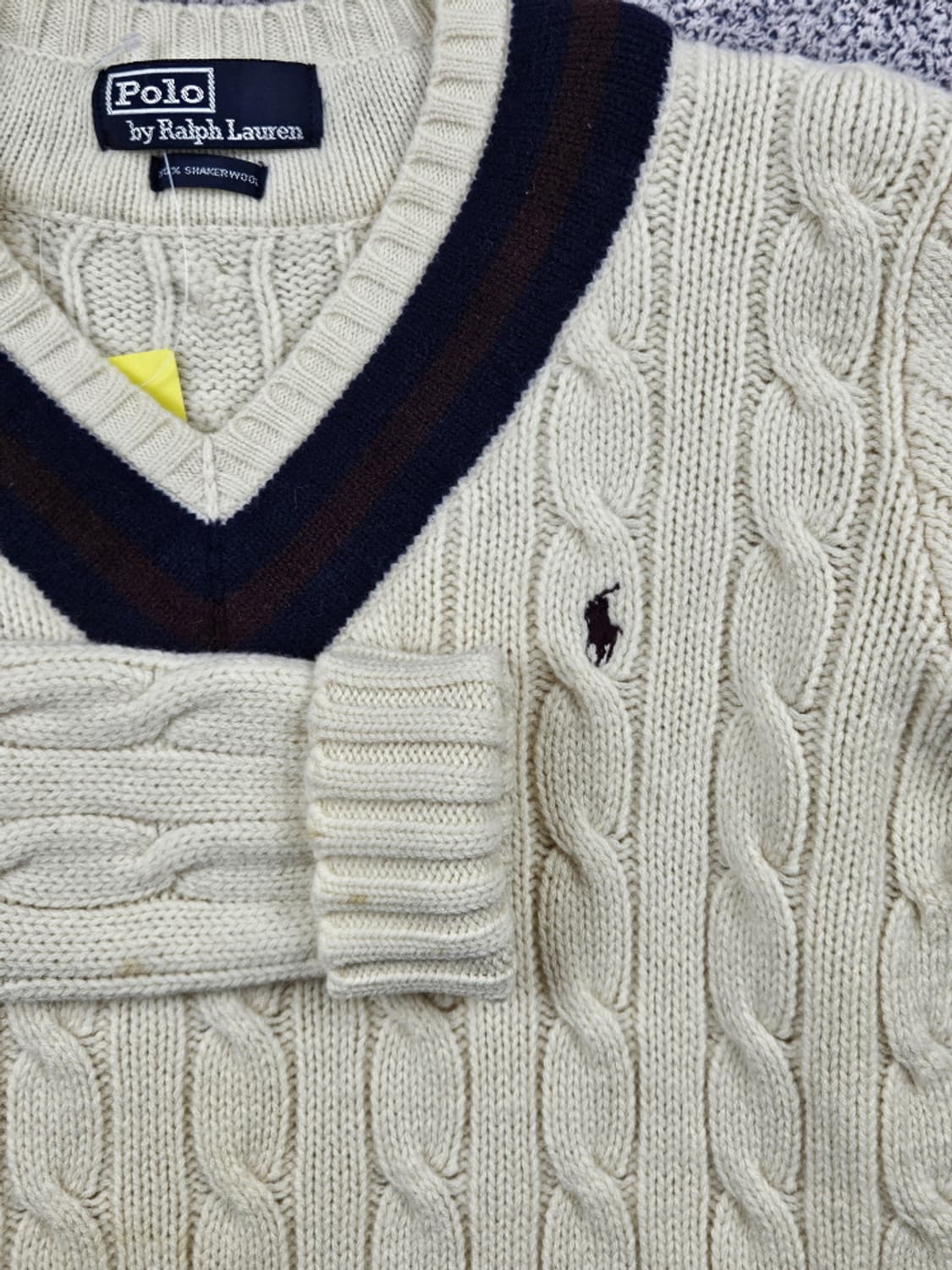 90's 폴로랄프로렌 크리켓 케이블 스웨터 니트 ( 90 )/ 10221 상품이미지10