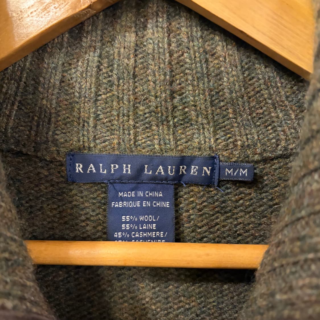 폴로 캐시미어 엘보패치 니트 55 상품이미지5