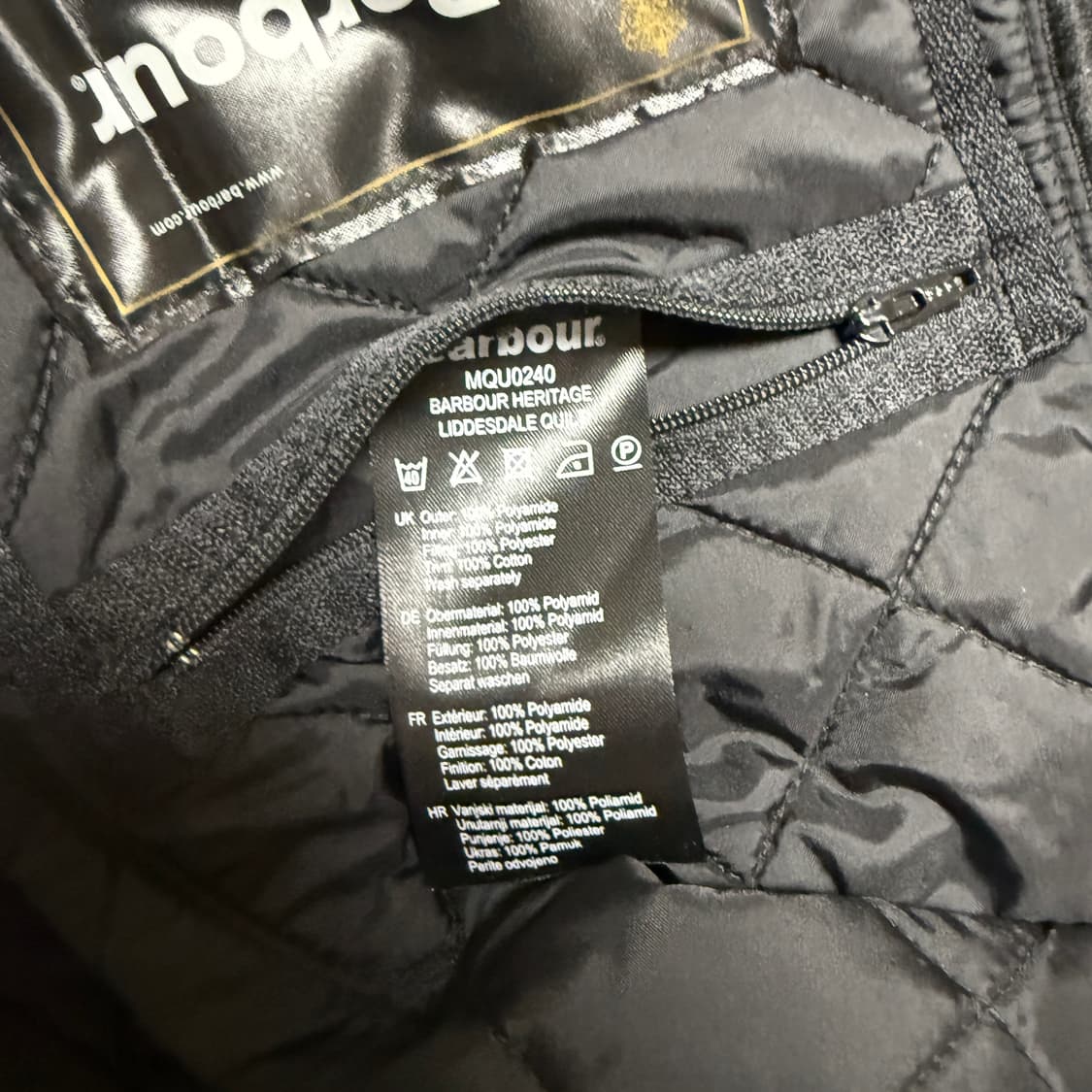 바버 리데스데일 퀼트자켓 L 상품이미지3