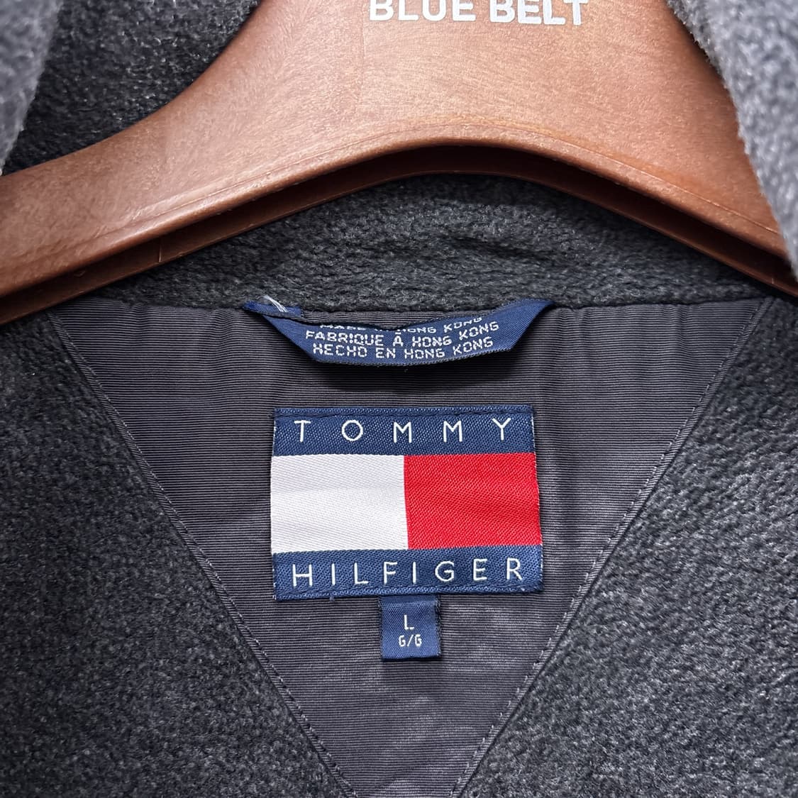 타미힐피거 아웃도어 테크자켓 기모안감 버클 디테일 차콜 상품이미지8