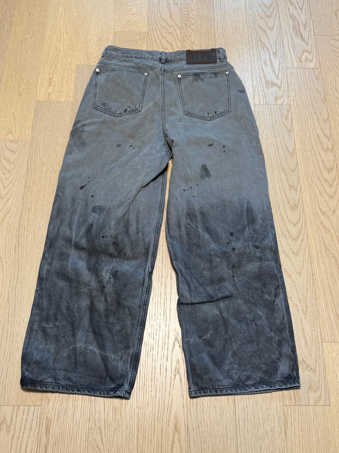 [2] 아캄 더티 그라데이션 데님 팬츠 그레이 상품이미지3