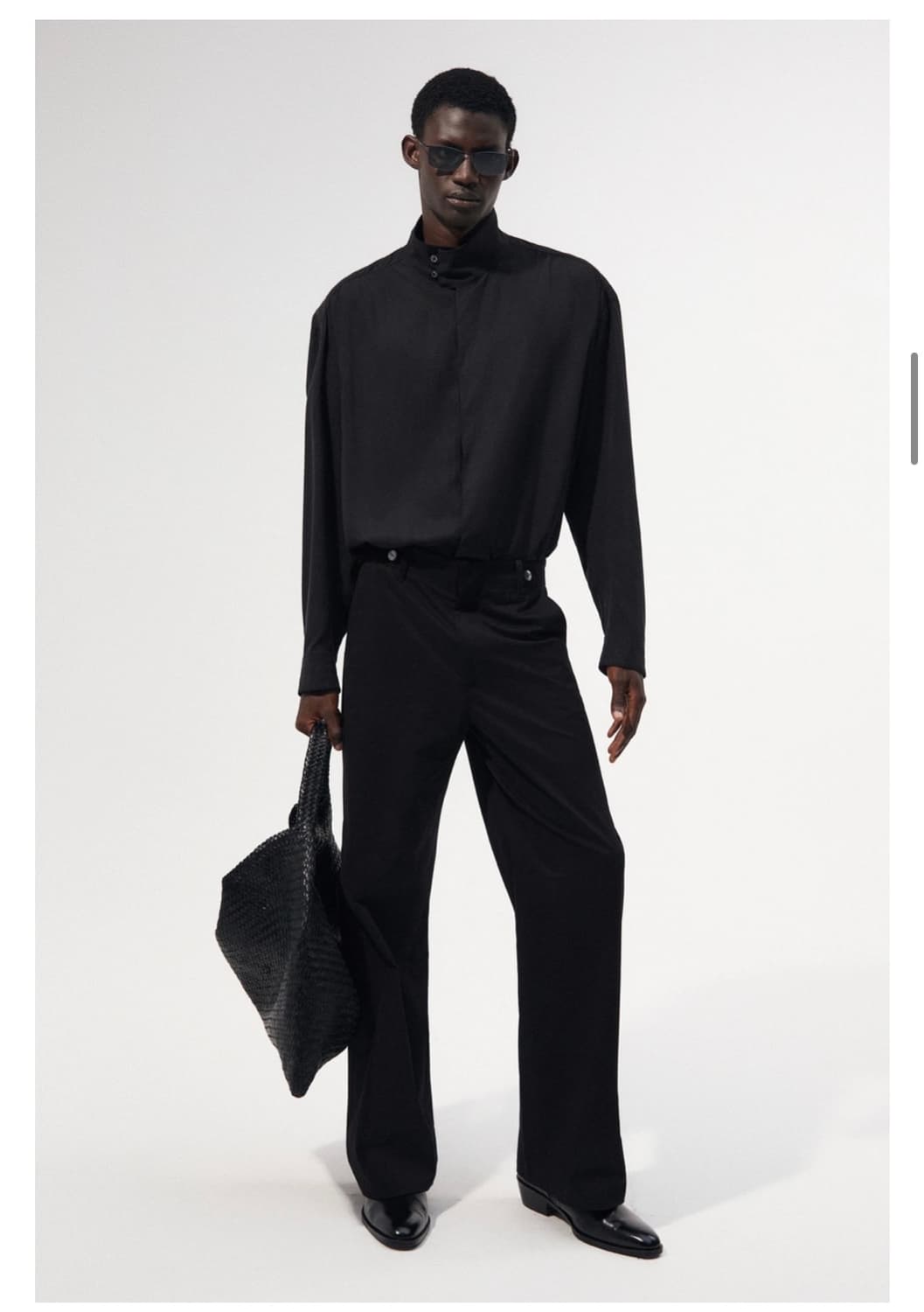 타일레 코튼 블랙 트라우저 2사이즈 상품이미지2