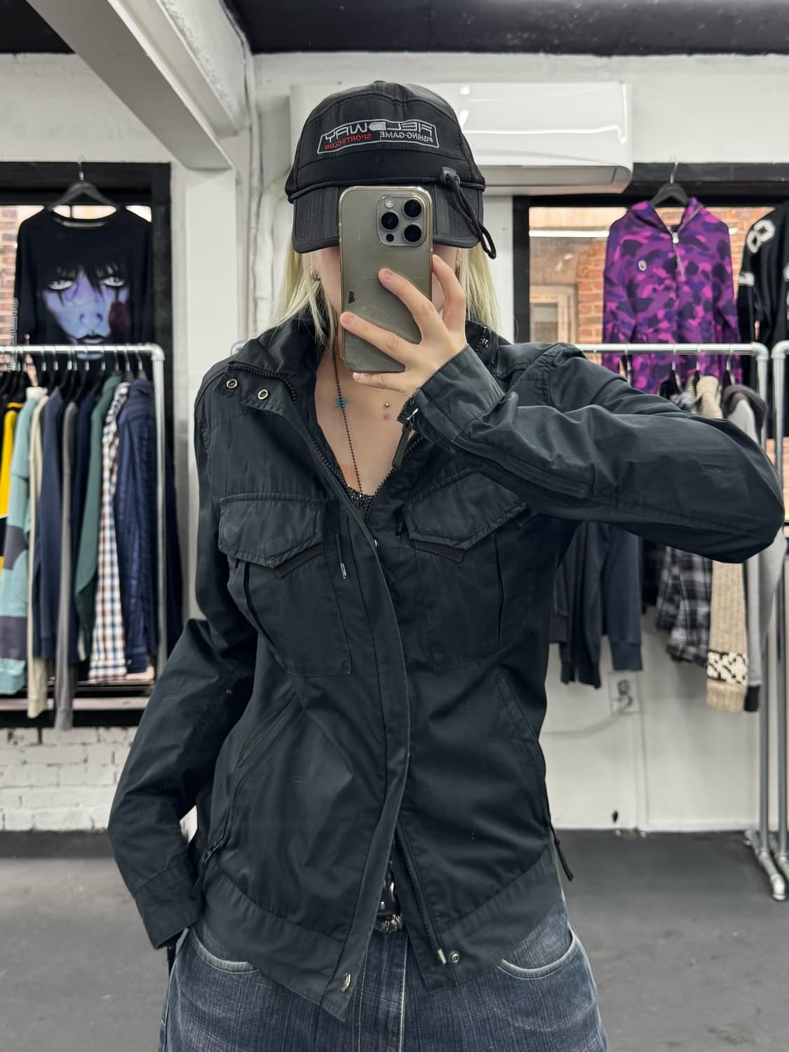 아르마니 익스체인지 넥버튼 코튼 자켓 상품이미지2