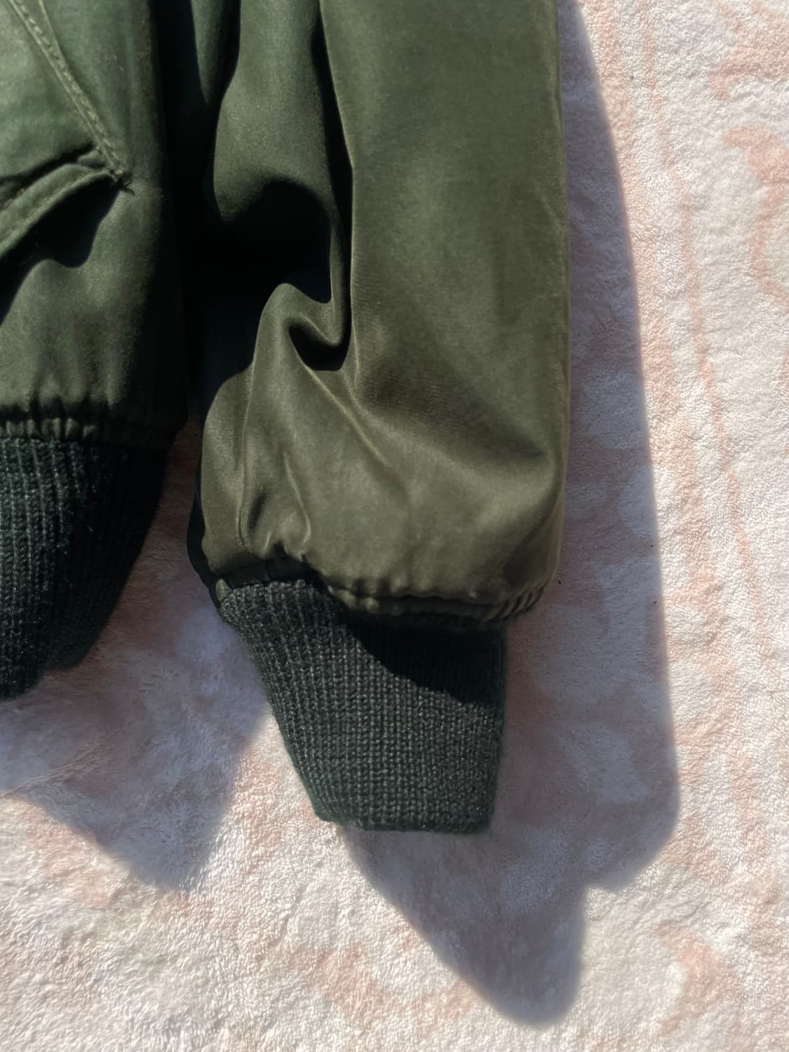 빈티지 올리브 봄버자켓 (카라 탈부착가능) 상품이미지5