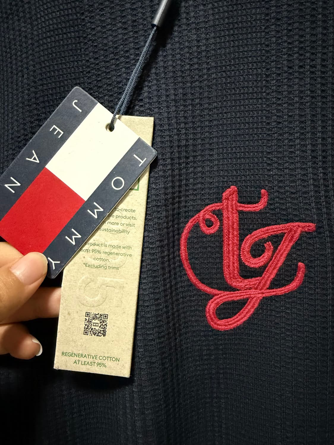 타미힐피거 진스 와플맨투맨 새상품 상품이미지2