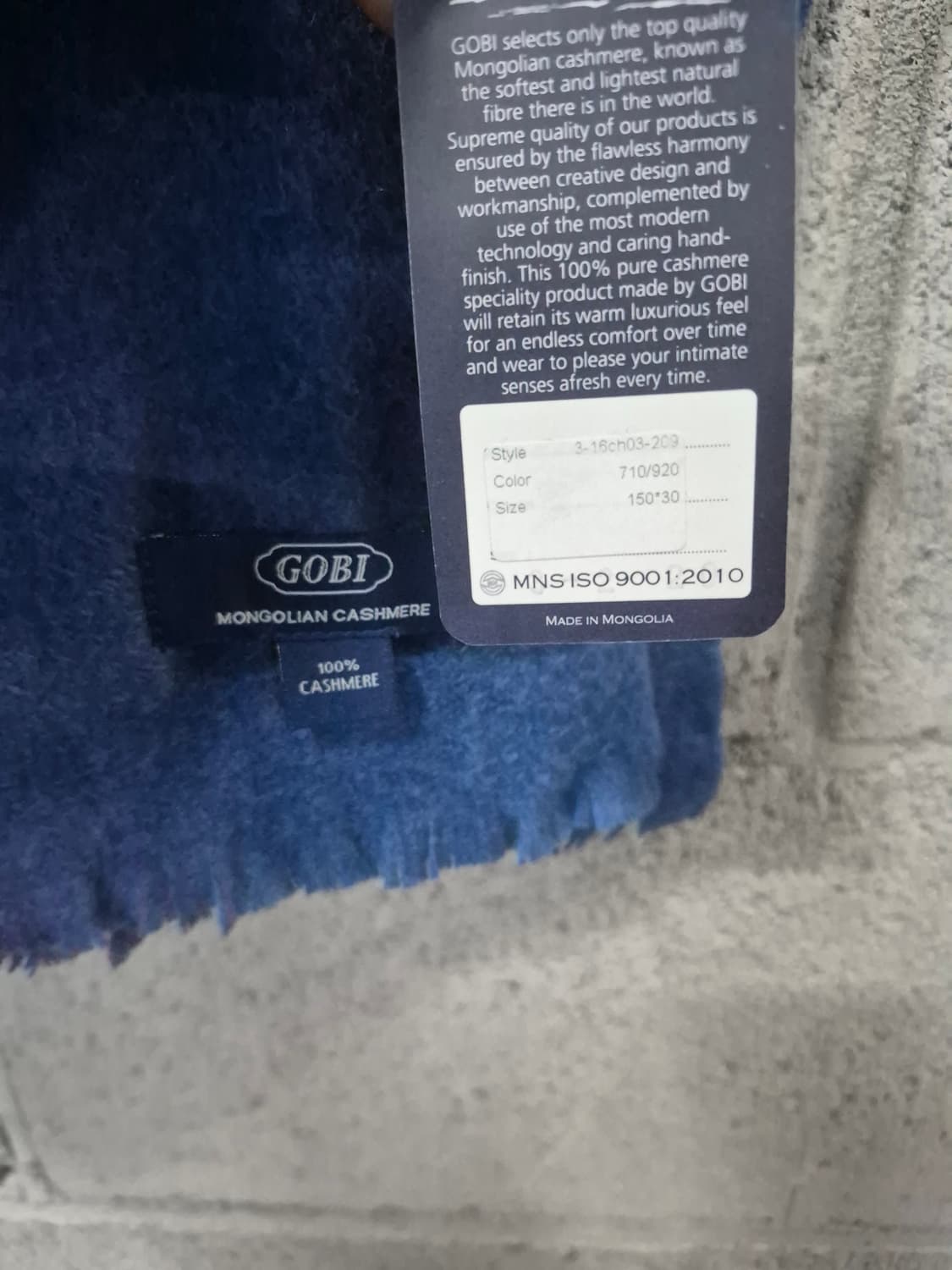 고비 캐시미어 그라데이션 머플러 ( 새상품) 상품이미지7