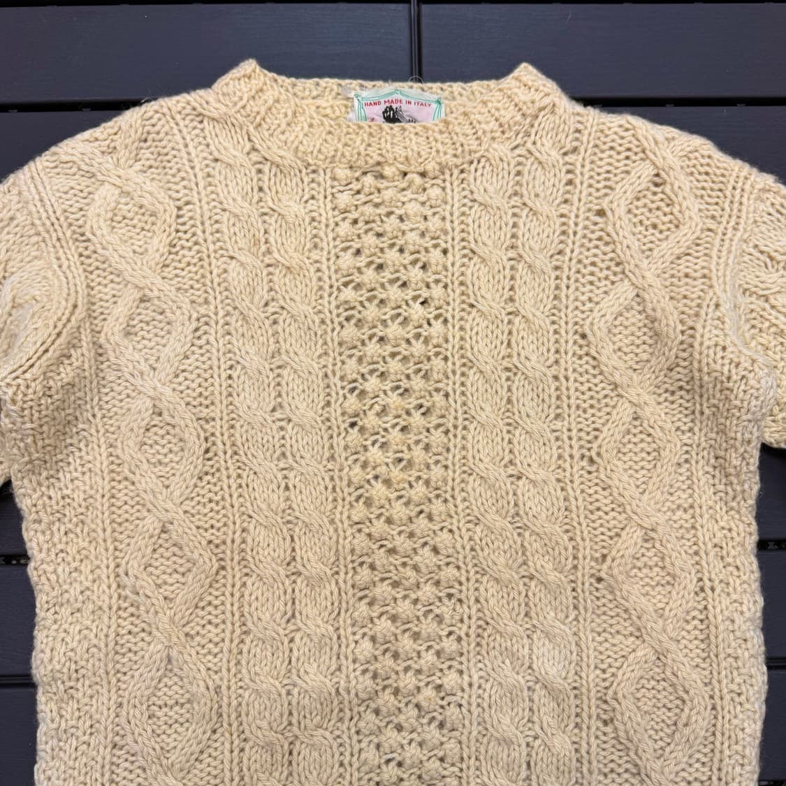 60s 헨리 폴락 이태리 핸드메이드 버진울 니트 (S)    상품이미지2