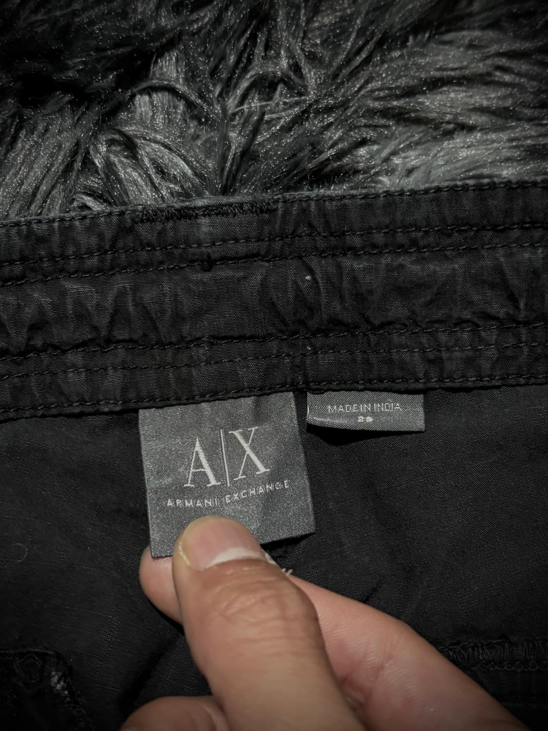 ARMANI EXCHANGE 블랙 지퍼 포켓 팬츠 상품이미지9