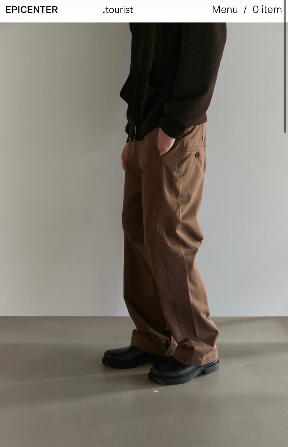 에피센터 투어리스트 Erec trousers 브라운 M사이즈 상품이미지1