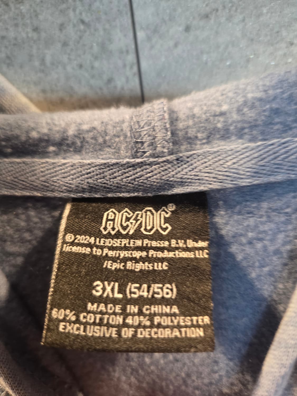 AC/DC 오피셜굿즈. 후드티셔츠. 미착. 상품이미지5