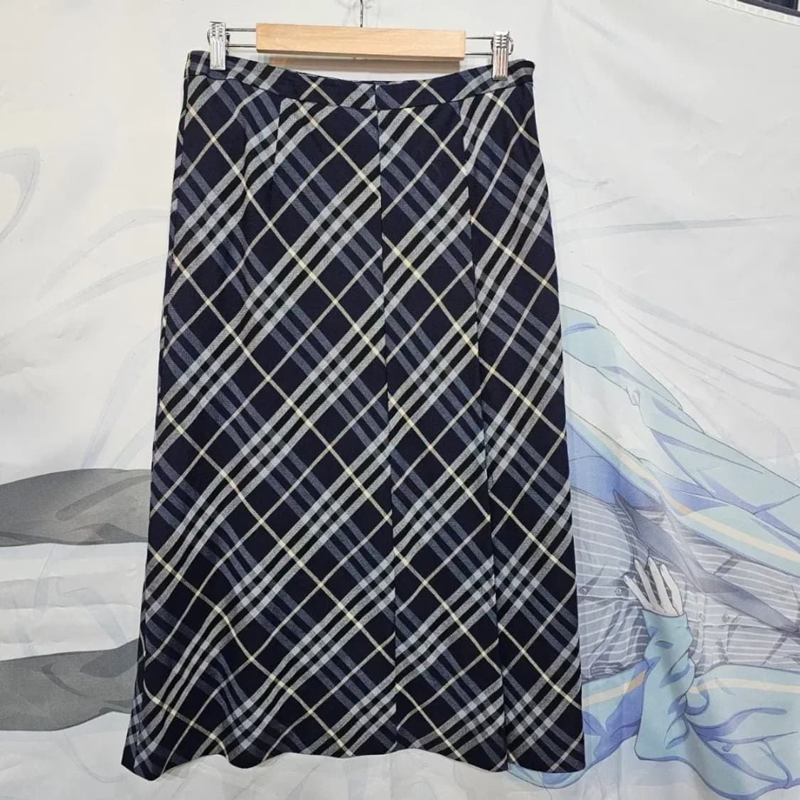 버버리 체크 롱  스커트 상품이미지7