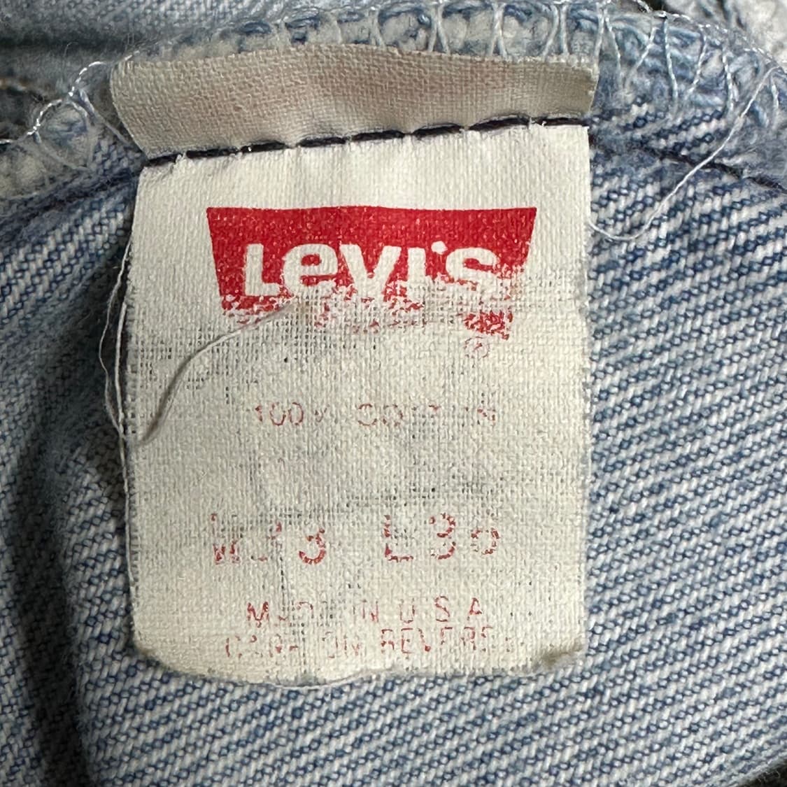 빈티지 90s 리바이스 501 USA 연청 33 상품이미지6