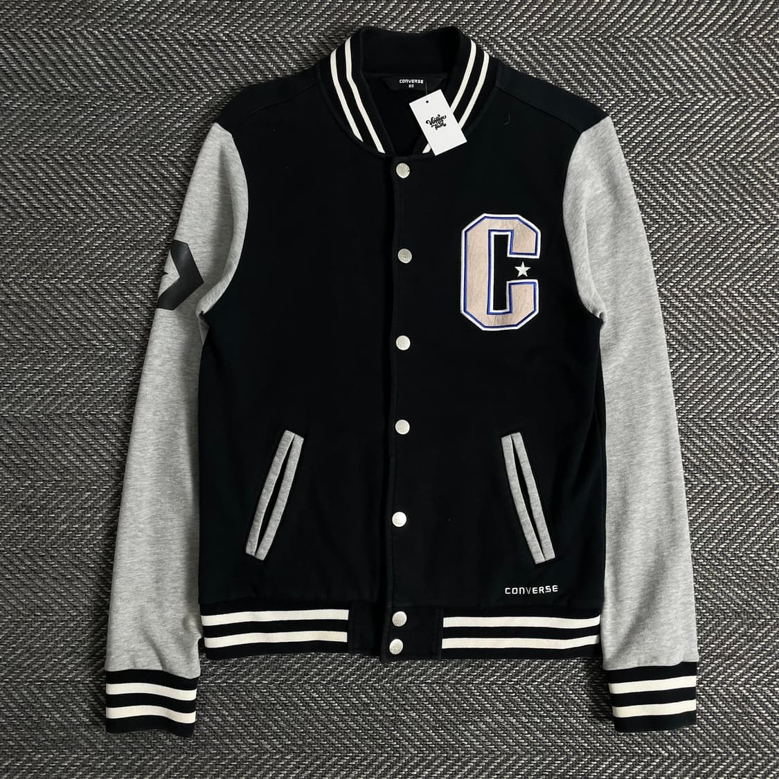 00s 컨버스 빅로고 올드스쿨 스웻 바시티 자켓y 2880 상품이미지5