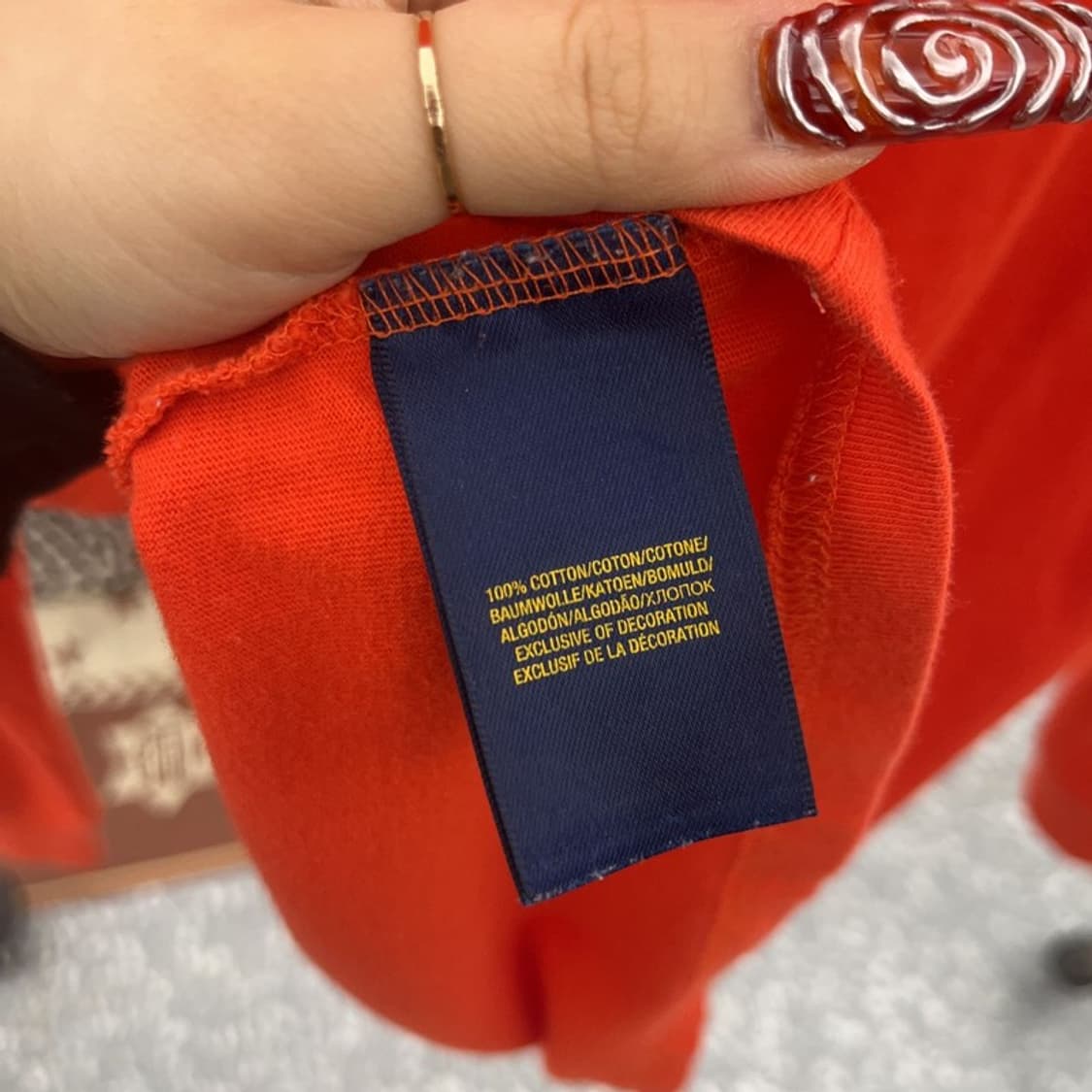 폴로 랄프로렌 Y2K 레트로 빈티지 오렌지 롱슬리브 XL C09521 상품이미지6