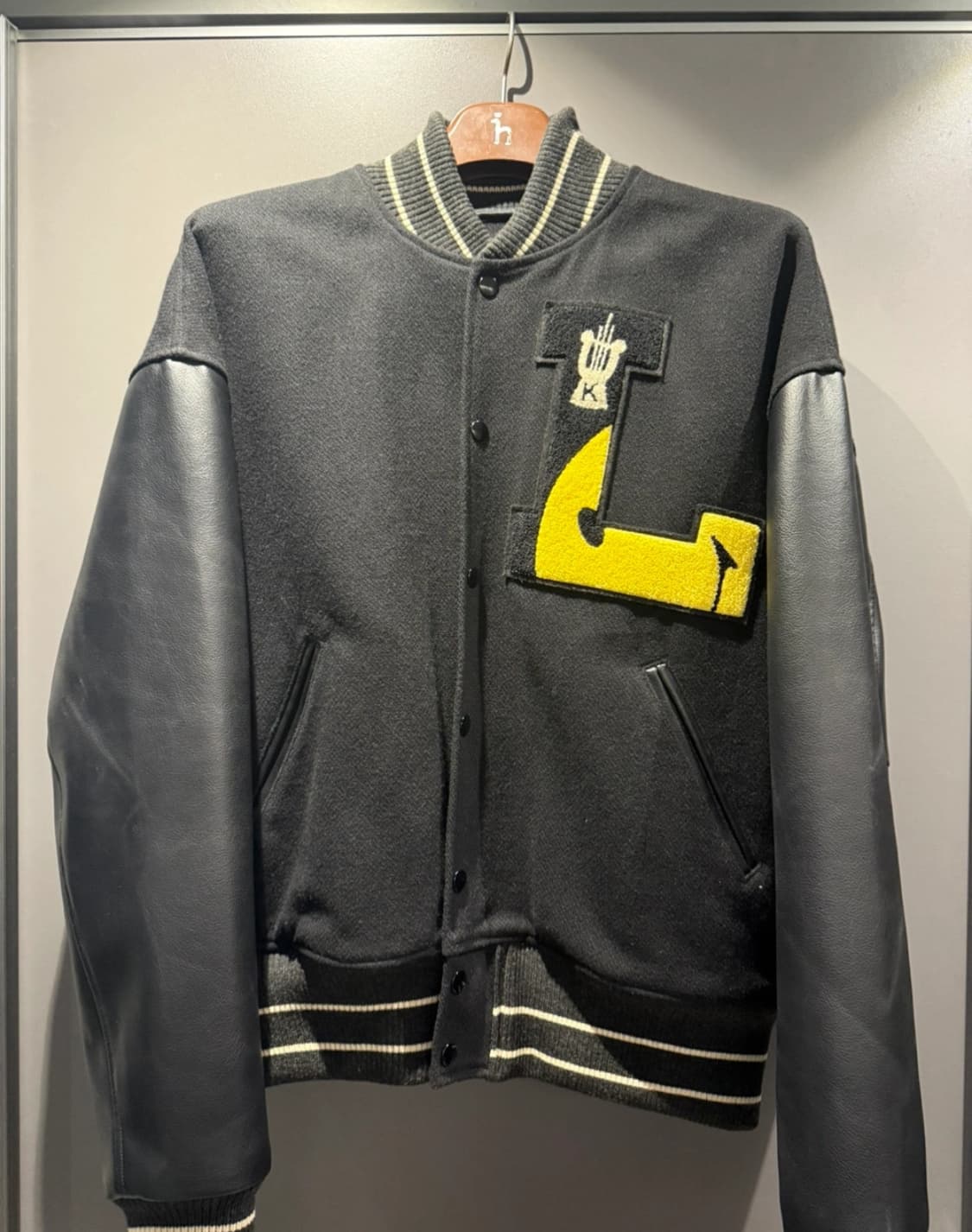 캐피탈 40s 울 엘파이브 바시티 자켓 블랙 상품이미지2