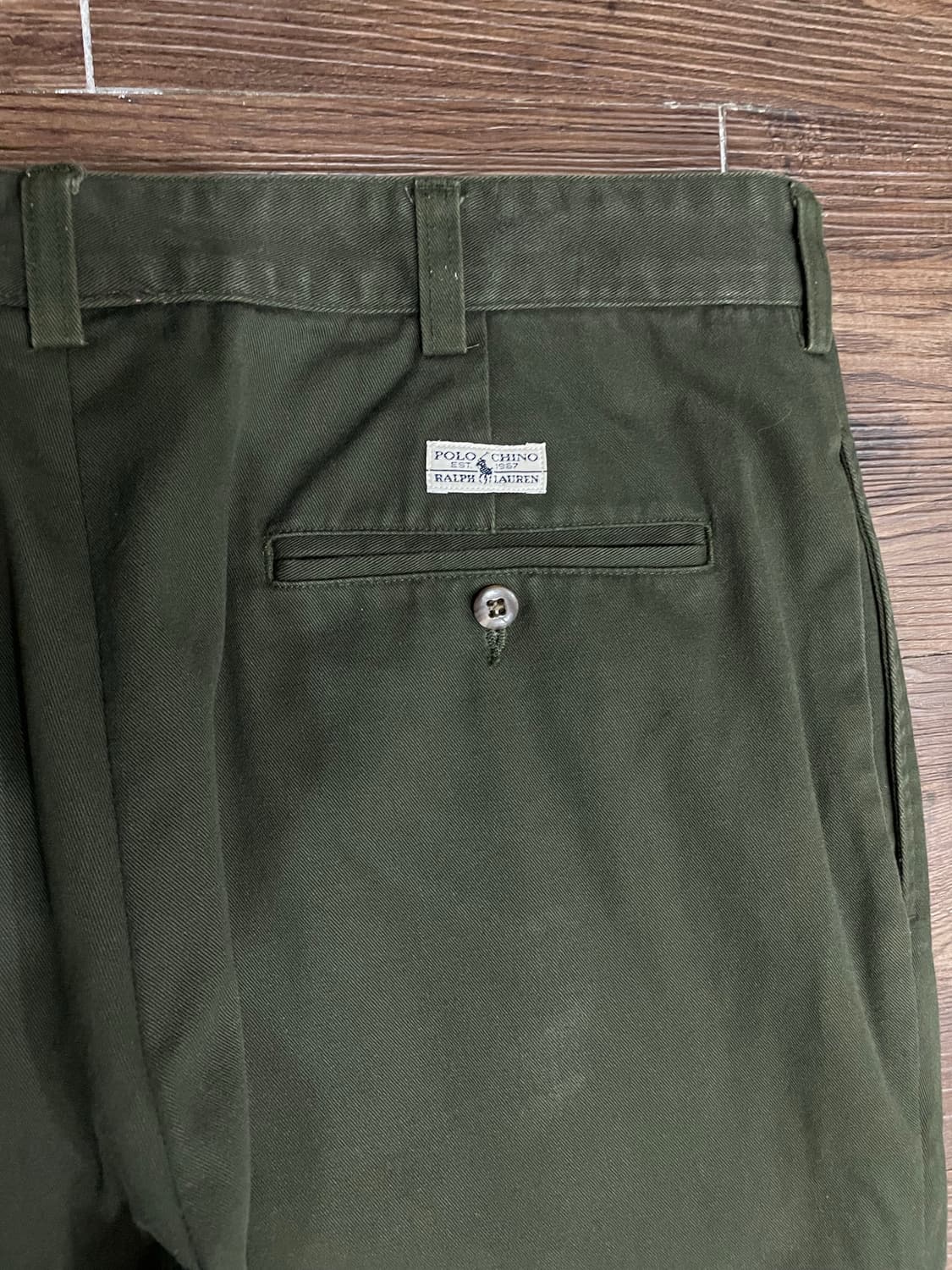 90s 폴로 랄프로렌 앤드류 치노 팬츠 카키올리브 상품이미지9