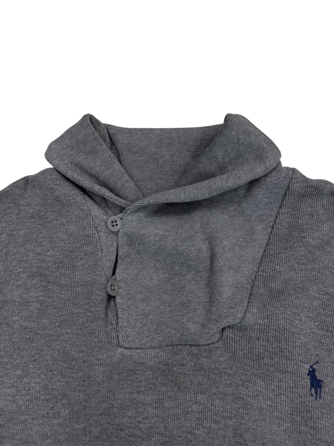 폴로 숄카라 니트 그레이 (XL)  상품이미지3