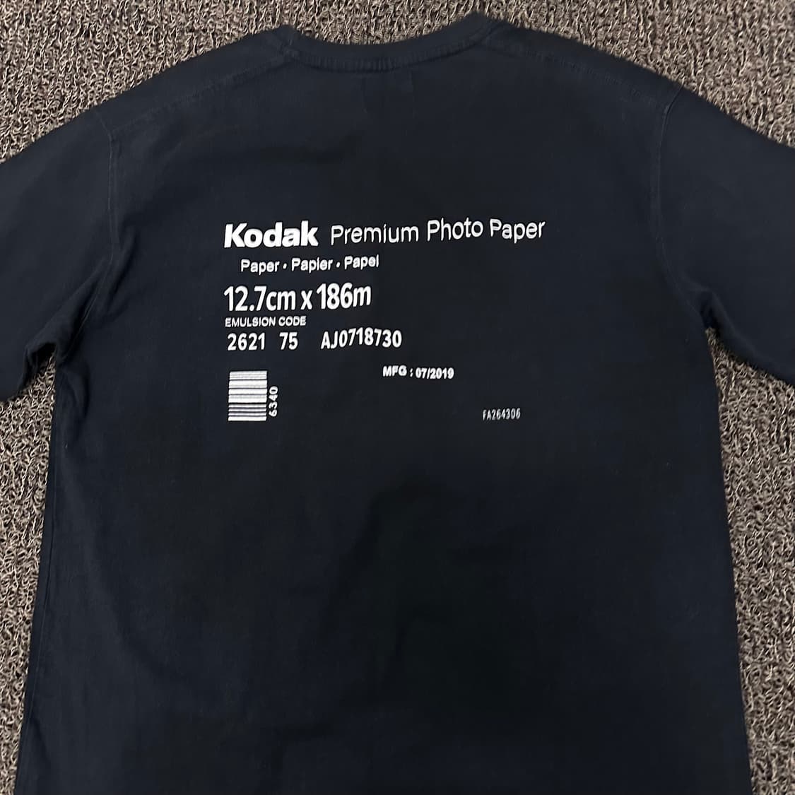 KODAK 코닥 반팔티셔츠 블랙 XL 상품이미지6
