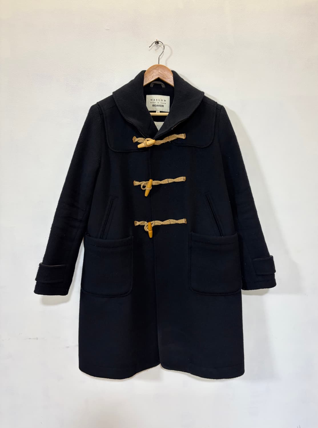 비이커* 위슬로우 네이비 더플코트 M 상품이미지1