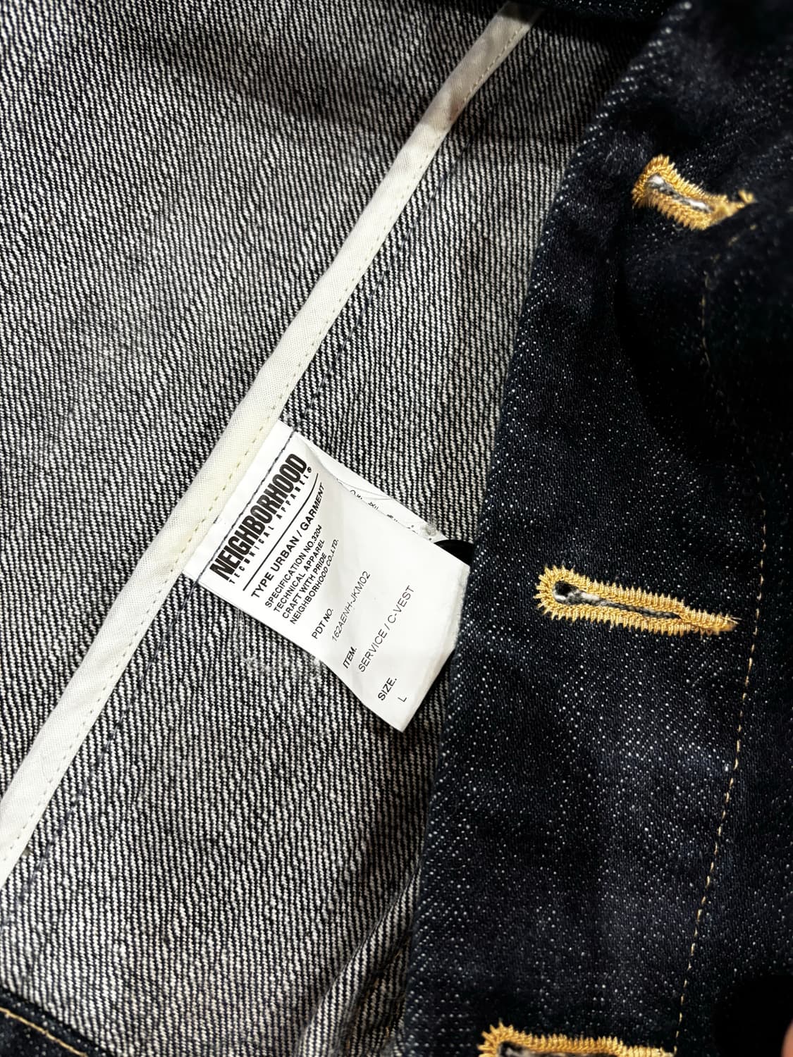 네이버후드(Neighborhood) 데님 워크 베스트 상품이미지5