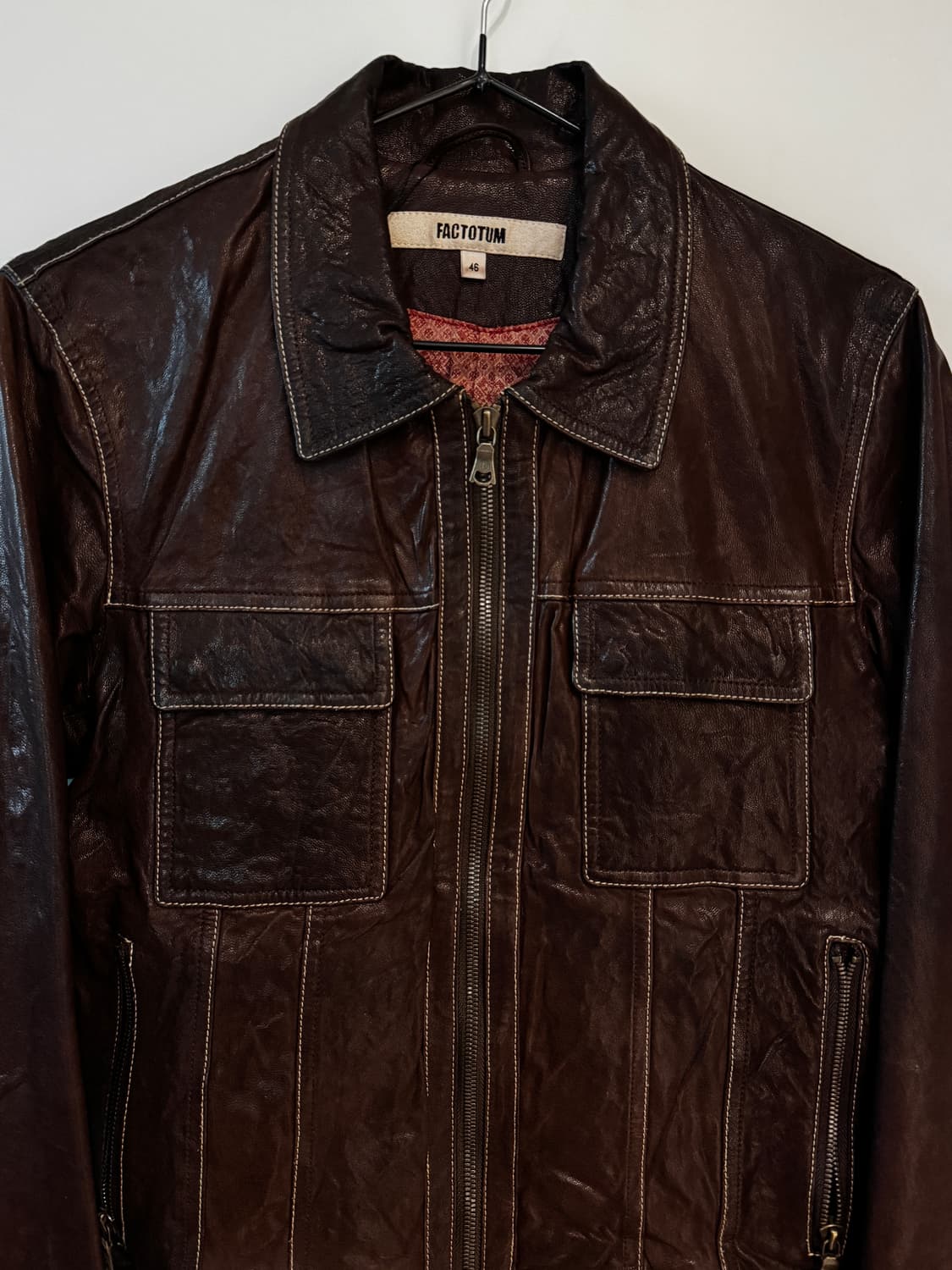 Factotum leather jacket 상품이미지1