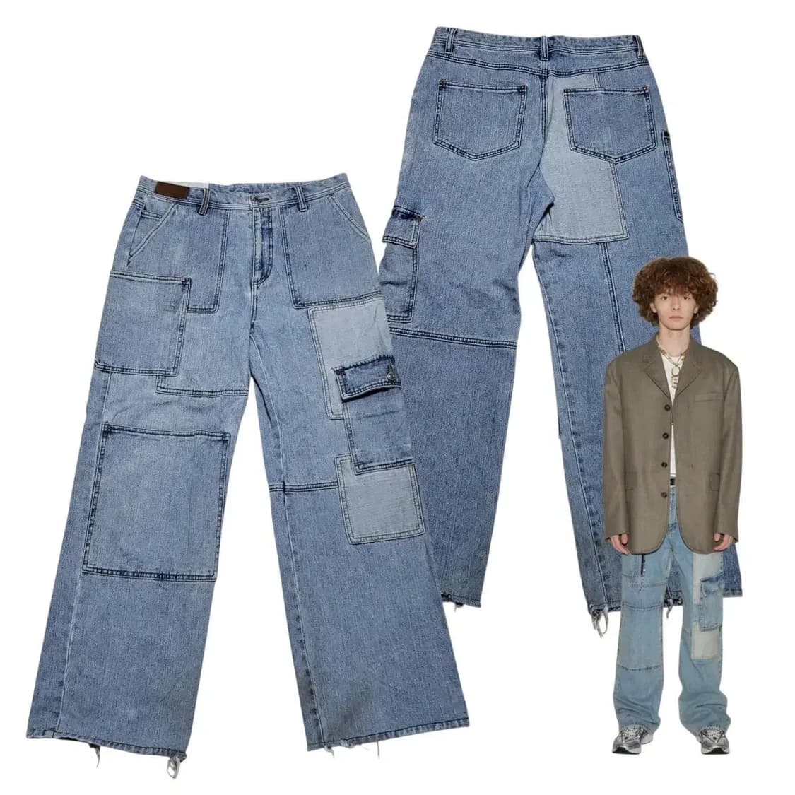 Andersson Bell patchword Denim 상품이미지1