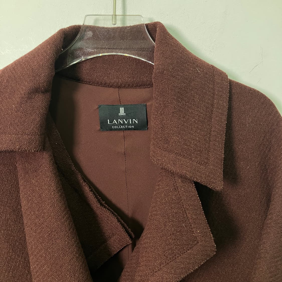 랑방 컬렉션 마룬 울 코트  상품이미지4