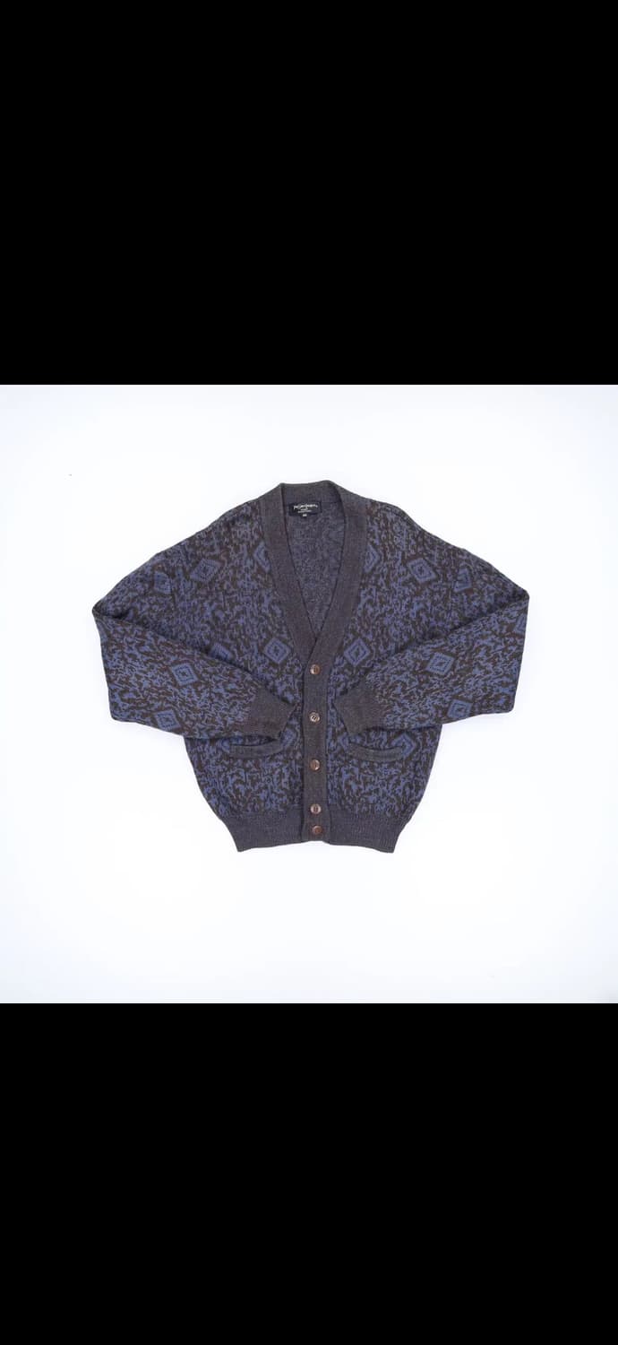 YSL 패턴 울 니트 브이넥 가디건 0108H1 상품이미지1