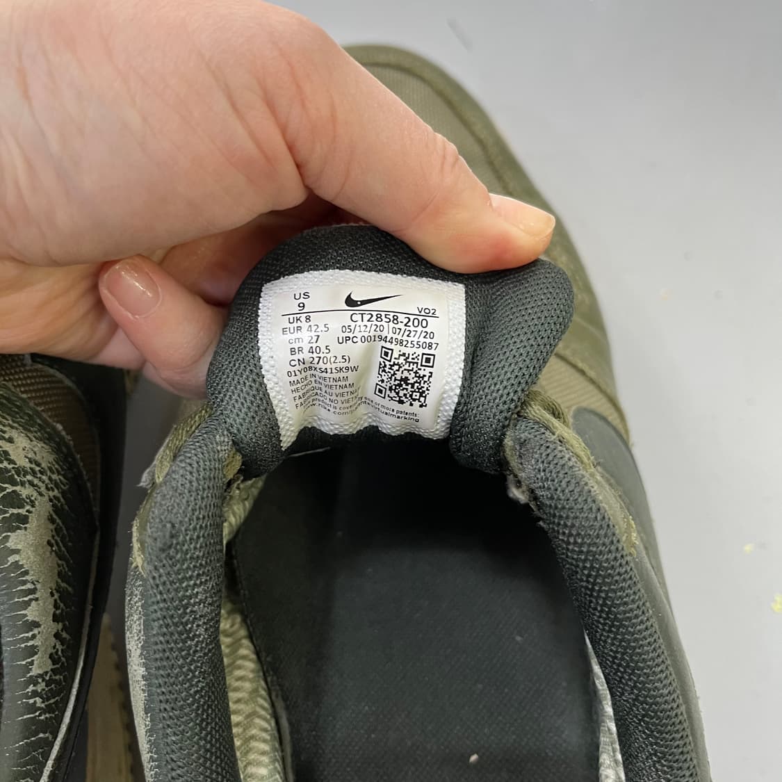 270 나이키 에어포스 고어텍스 운동화 0409M 상품이미지7