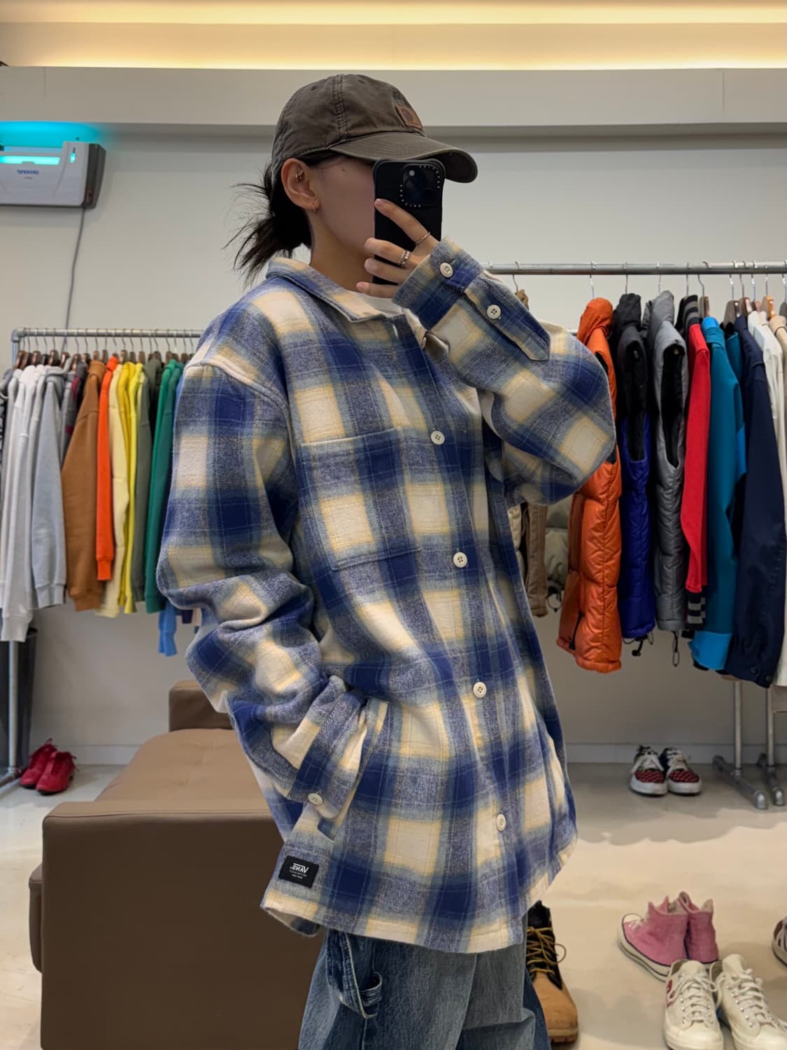 반스 체크 셔츠자켓 상품이미지7