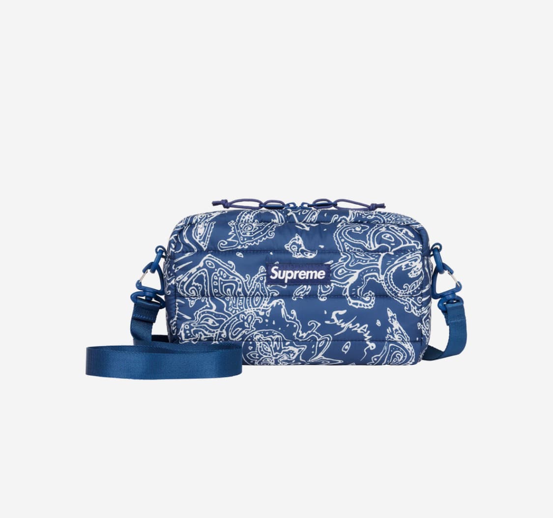 [OS] 슈프림 푸퍼 사이드백 블루 페이즐리  상품이미지2