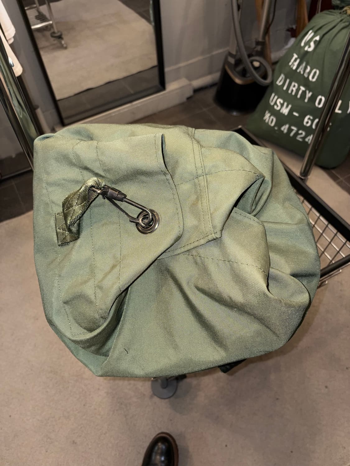 80-90’s US Army stencil duffle bag 상품이미지10