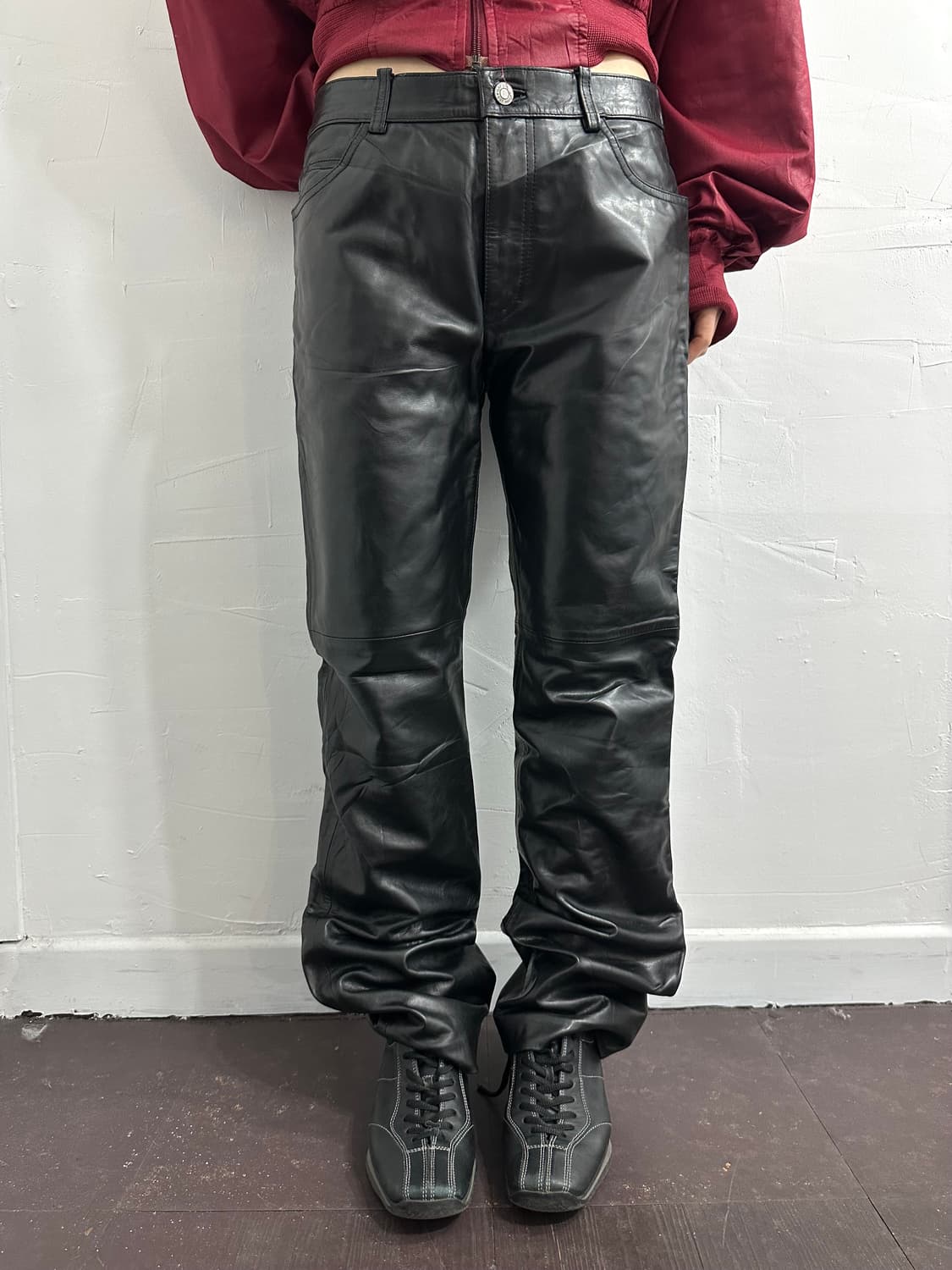 gap real leather bootscut pants 상품이미지1