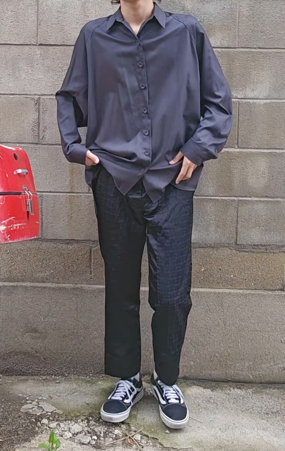 꼼데가르송 20년도 더블니 팬츠 상품이미지5